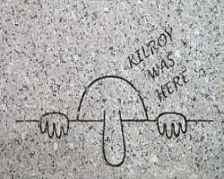 You can also find hidden Kilroy in the memorial. There are two engravings saying 